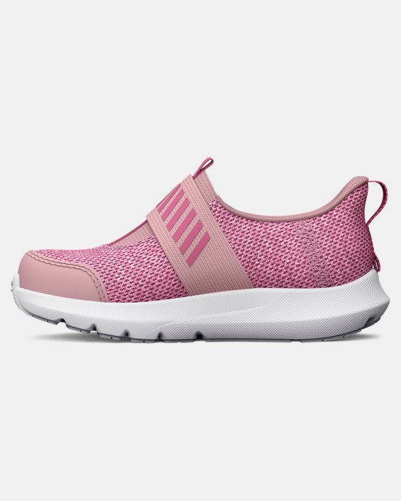 Girls' Infant UA Surge 3 Slip Running Shoes, Pink, pdpMainDesktop image number 1